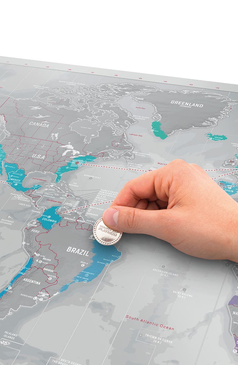 Luckies of London Platinum Scratch Map, Alternate, color,