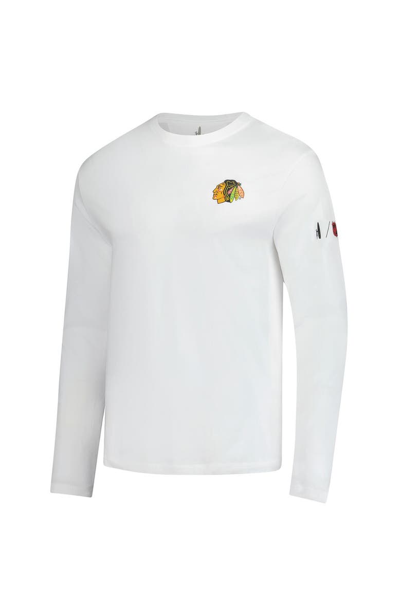 johnnie-O Men's johnnie-O White Chicago Blackhawks Adam Long Sleeve T-Shirt, Alternate, color, 