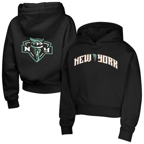 Girls Youth  Black New York Liberty Top Closer Fashion Pullover Hoodie