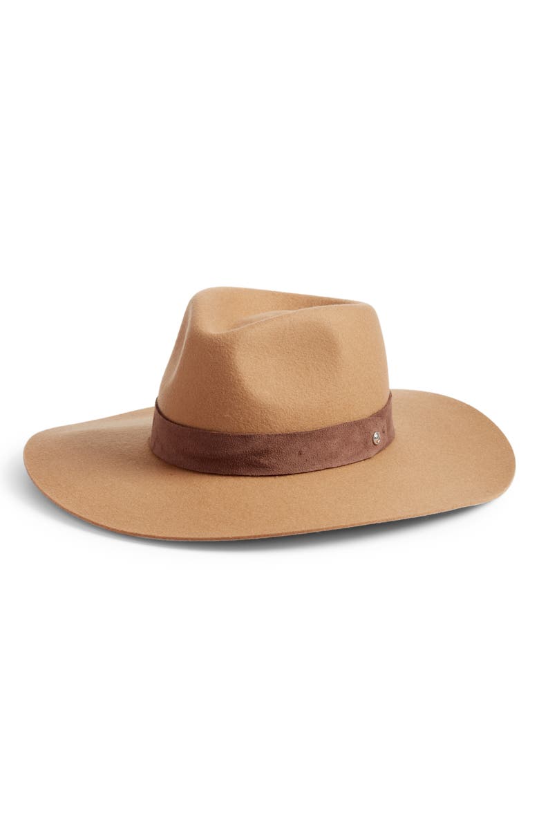 rag & bone Wide Brim Felted Wool Fedora, Main, color,