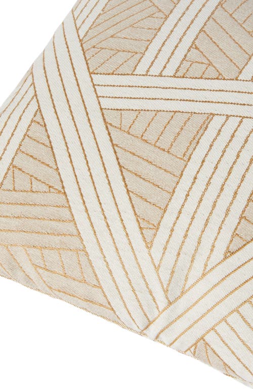 Missoni Home Nastri 30x60 Cm Cushion With Stitching In Sand