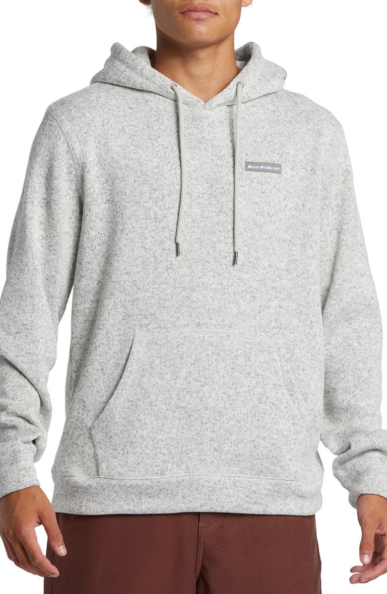 Quiksilver Keller Fleece Lined Hoodie, Main, color, Light Grey Heather
