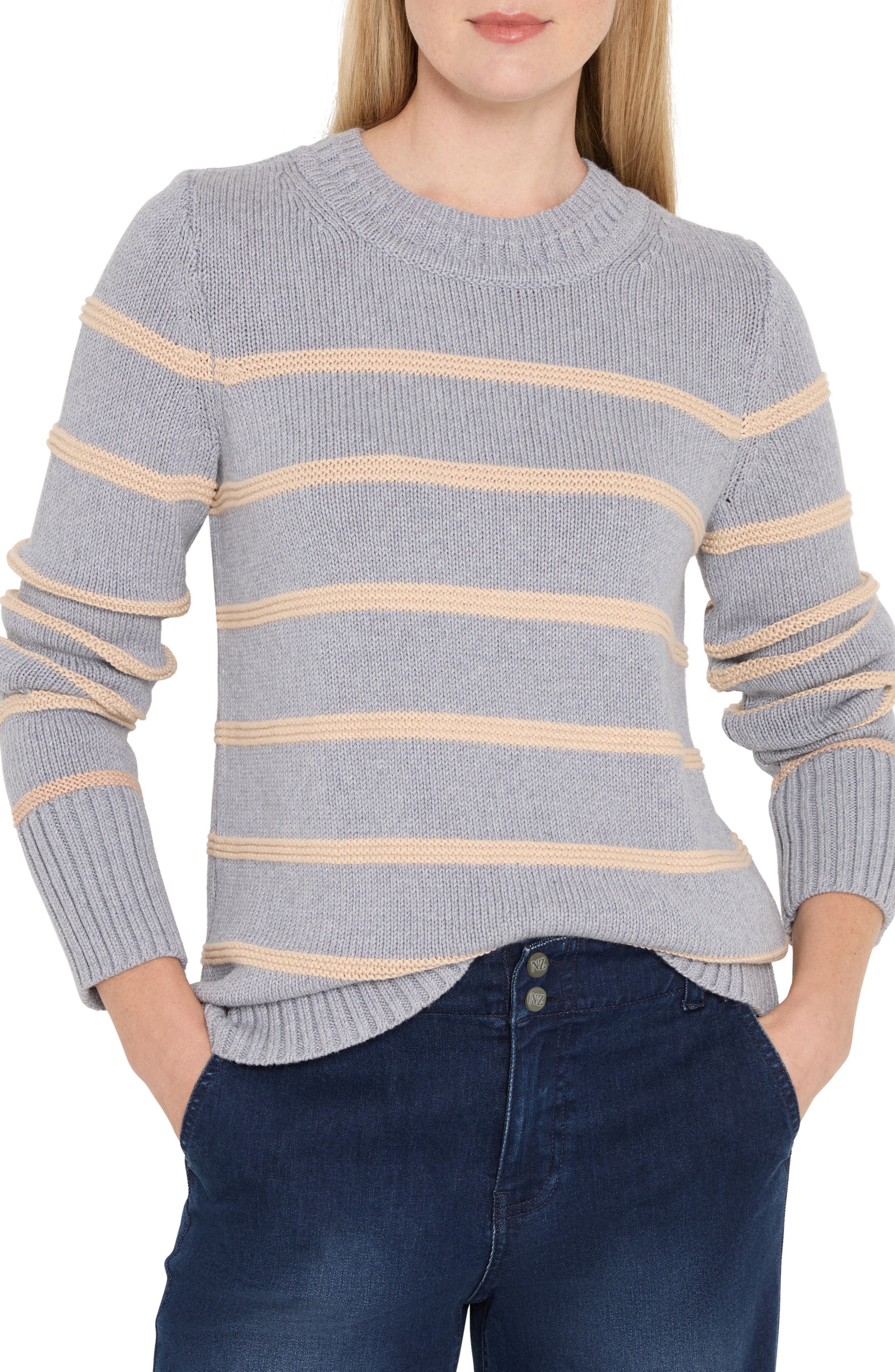 NIC+ZOE Go to Stripe Cotton Sweater