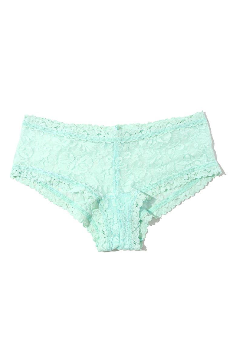 Hanky Panky Flora Lace Boyshorts, Alternate, color, Mint Tea