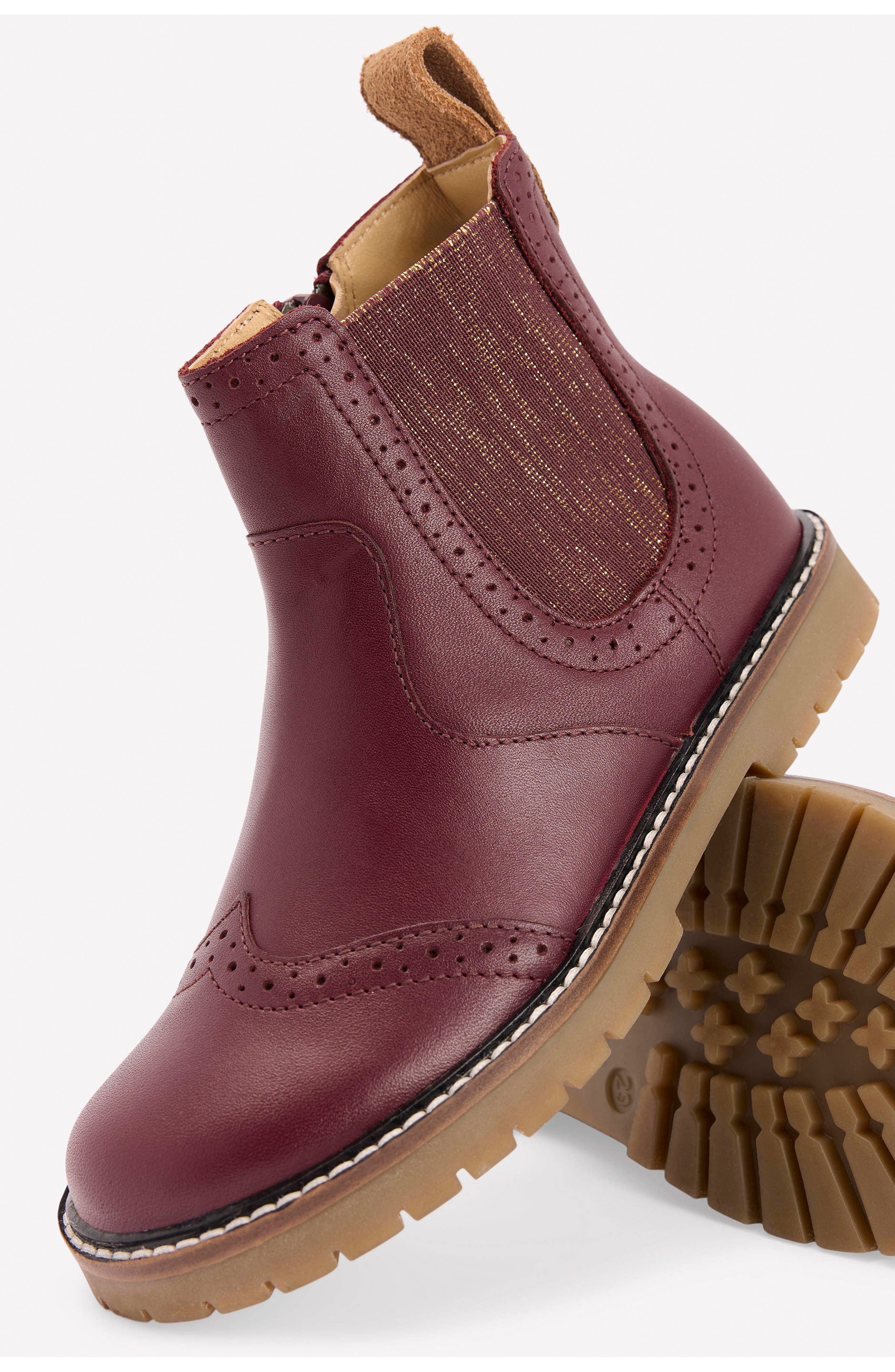 Boden Kids' Chelsea Boot, Alternate, color, Oxblood