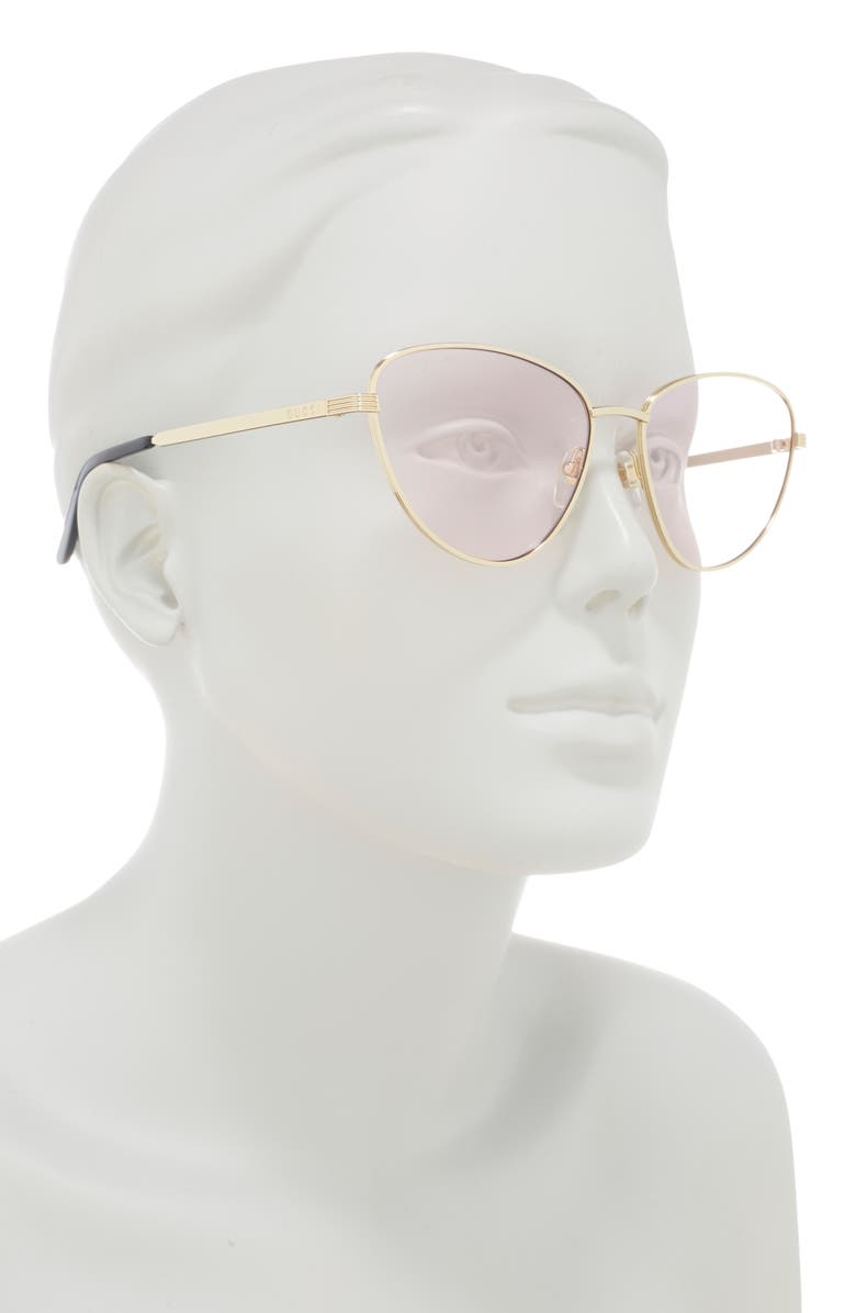 Gucci 58mm Cat Eye Sunglasses, Alternate, color,