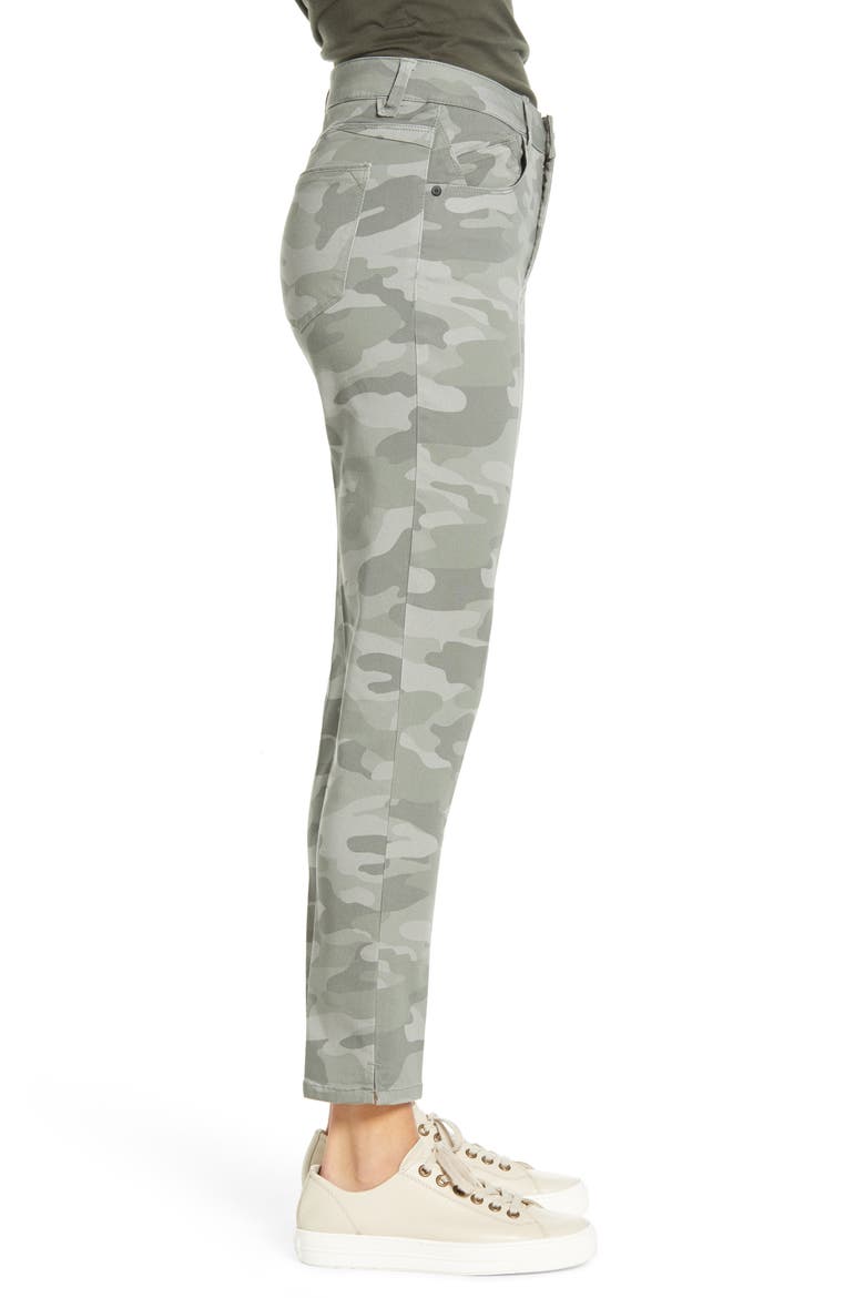 'Ab'Solution High Waist Camo Ankle Pants, Alternate, color, STORMY SAGE