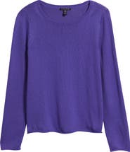Eileen Fisher Bateau Neck Cotton Blend Sweater