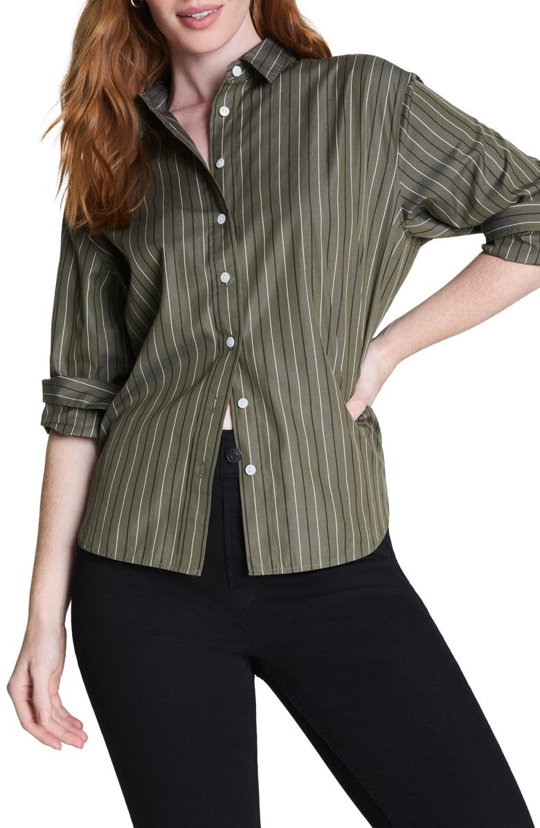 SPANX<sup>®</sup> Oversize Poplin Button-Up Shirt, Main, color, 