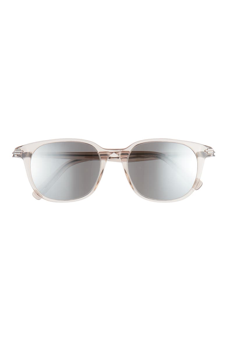 'DiorBlackSuit S12I 52mm Square Sunglasses, Main, color, SHINY PINK / SMOKE MIRROR