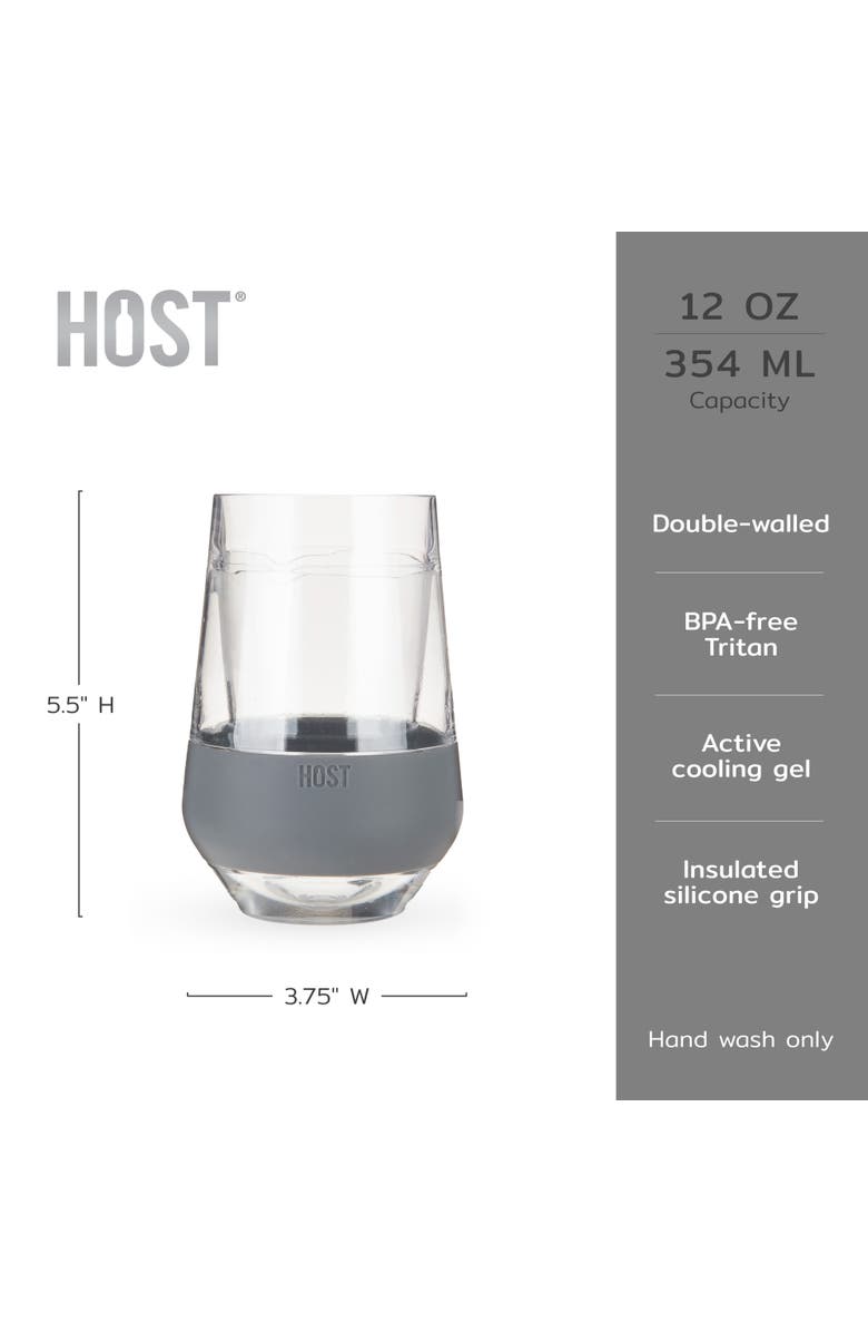 HOST Wine FREEZE XL Cooling Cup Set of 2, Alternate, color, Gray