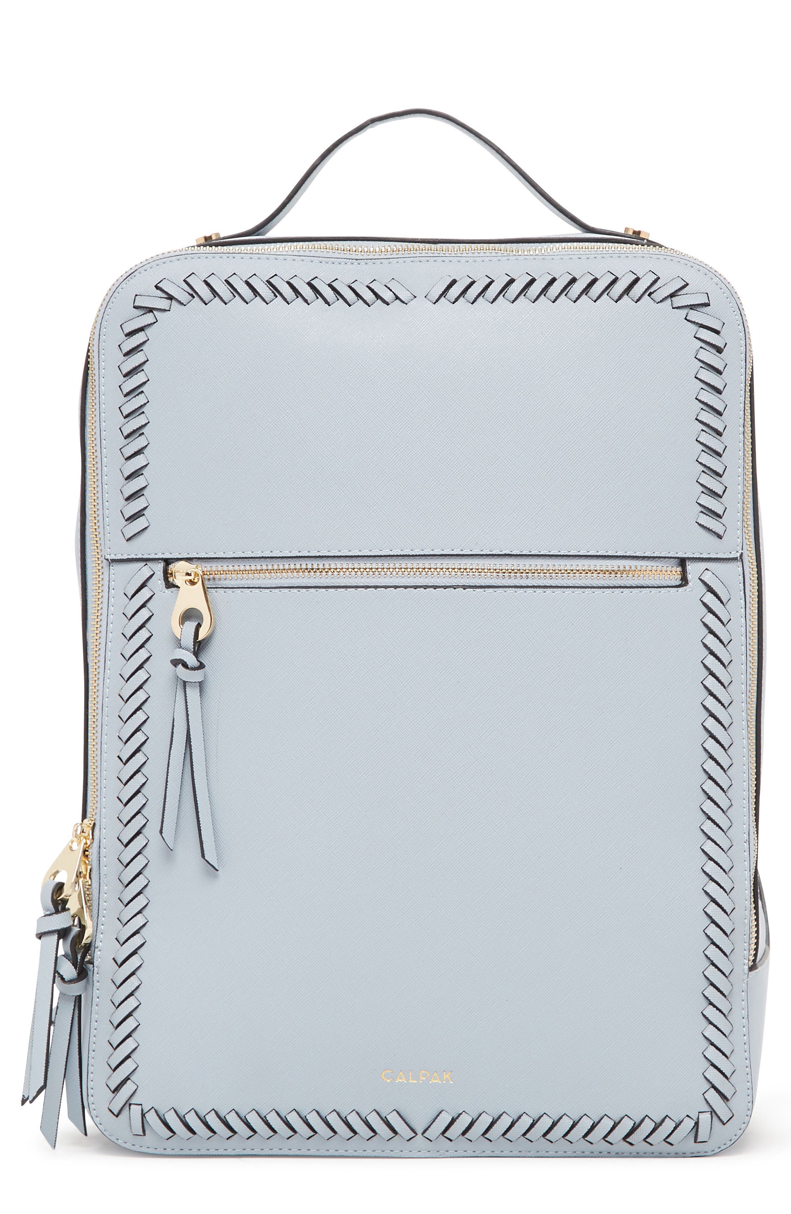 CALPAK Kaya Faux Leather Laptop Backpack, Main, color, 