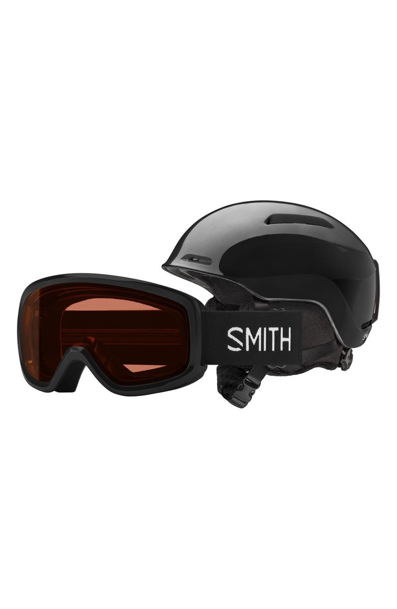 Smith Kids' Glide Jr. Snow Helmet with MIPS & Snowday Snow Goggles Set, Main, color, Black