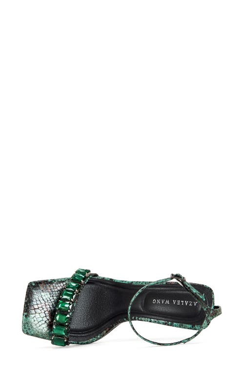 Azalea Wang Arjun Lug Sole Boot In Green