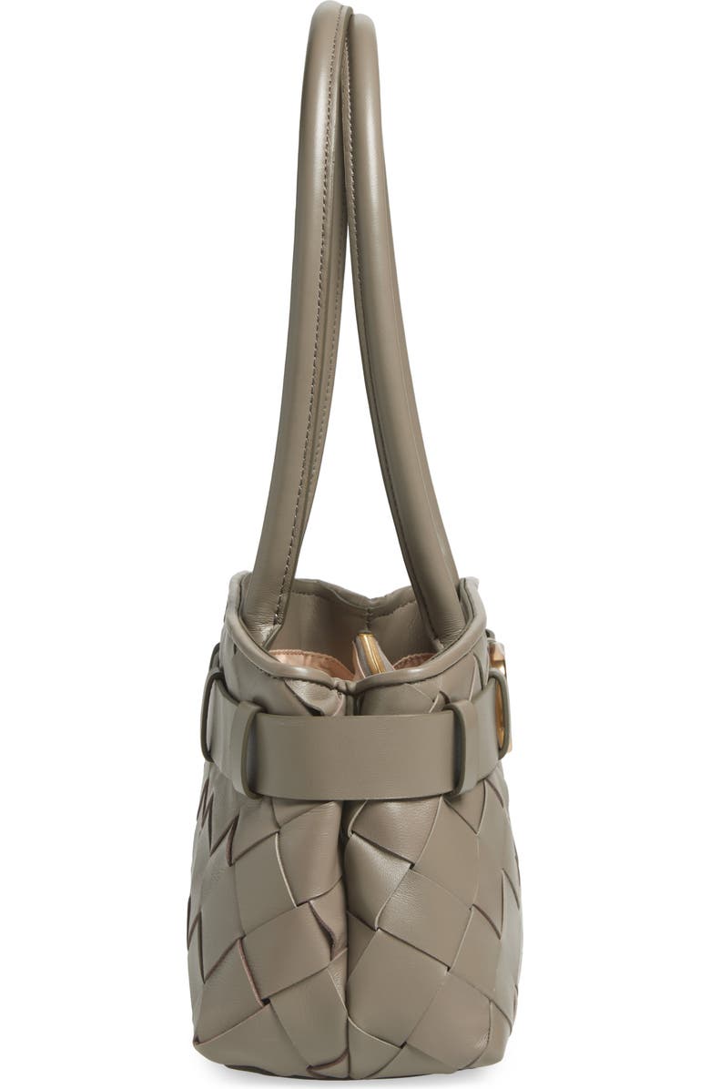 Sam Edelman Cleo Woven Leather Shoulder Bag, Alternate, color, Taupe