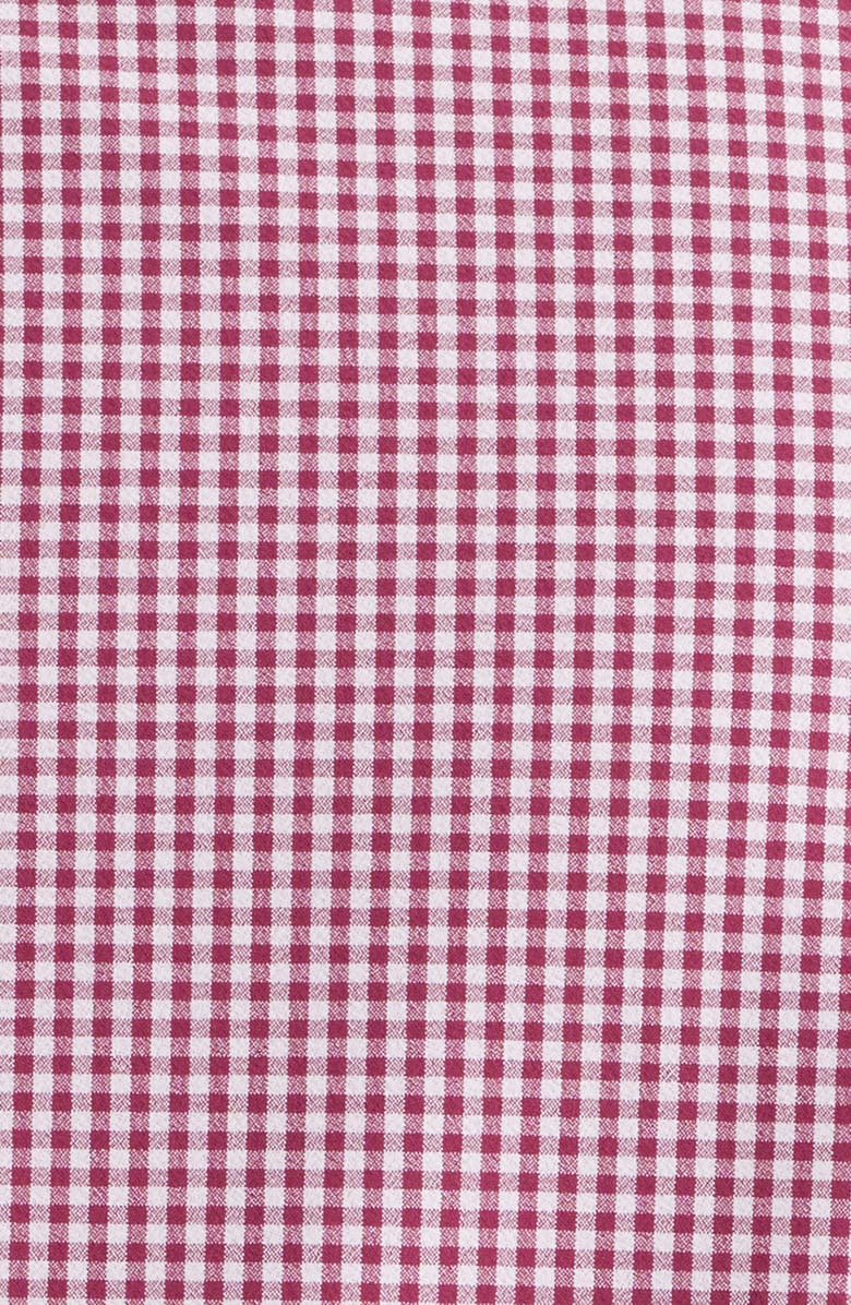 Mizzen+Main Leeward Trim Fit Gingham Performance Button-Up Shirt, Alternate, color, Mulberry Ian Gingham