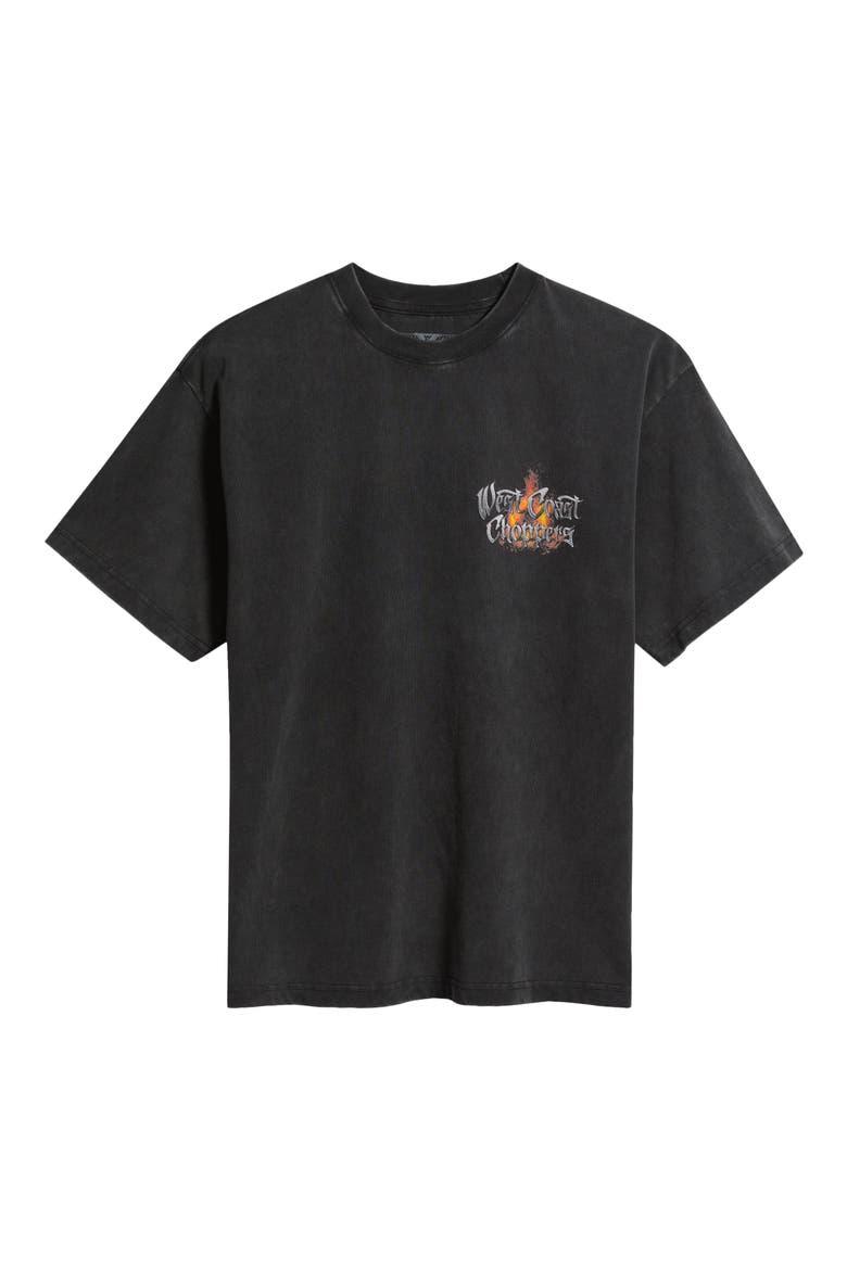 West Coast Choppers Hardtail Cotton Graphic T-Shirt, Alternate, color, BLACK WASH