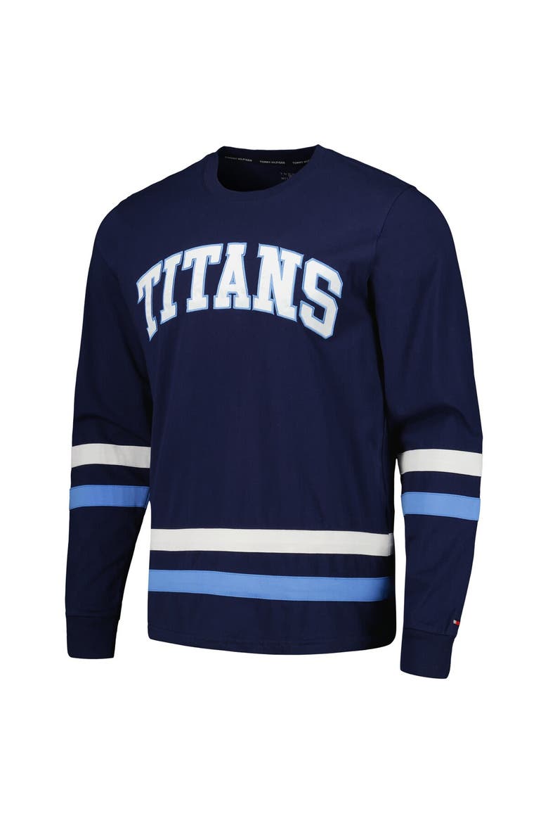 Men's Tommy Hilfiger Navy/Light Blue Tennessee Titans Nolan Long Sleeve T-Shirt, Alternate, color, Navy