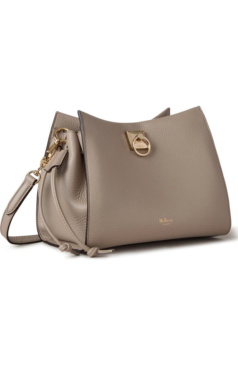 Mulberry Small Iris Leather Top Handle Bag, Alternate, color, Cashmere Taupe