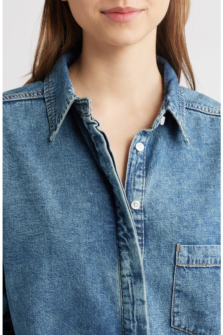 Easy Denim Shirt, Alternate, color, INDIGO762