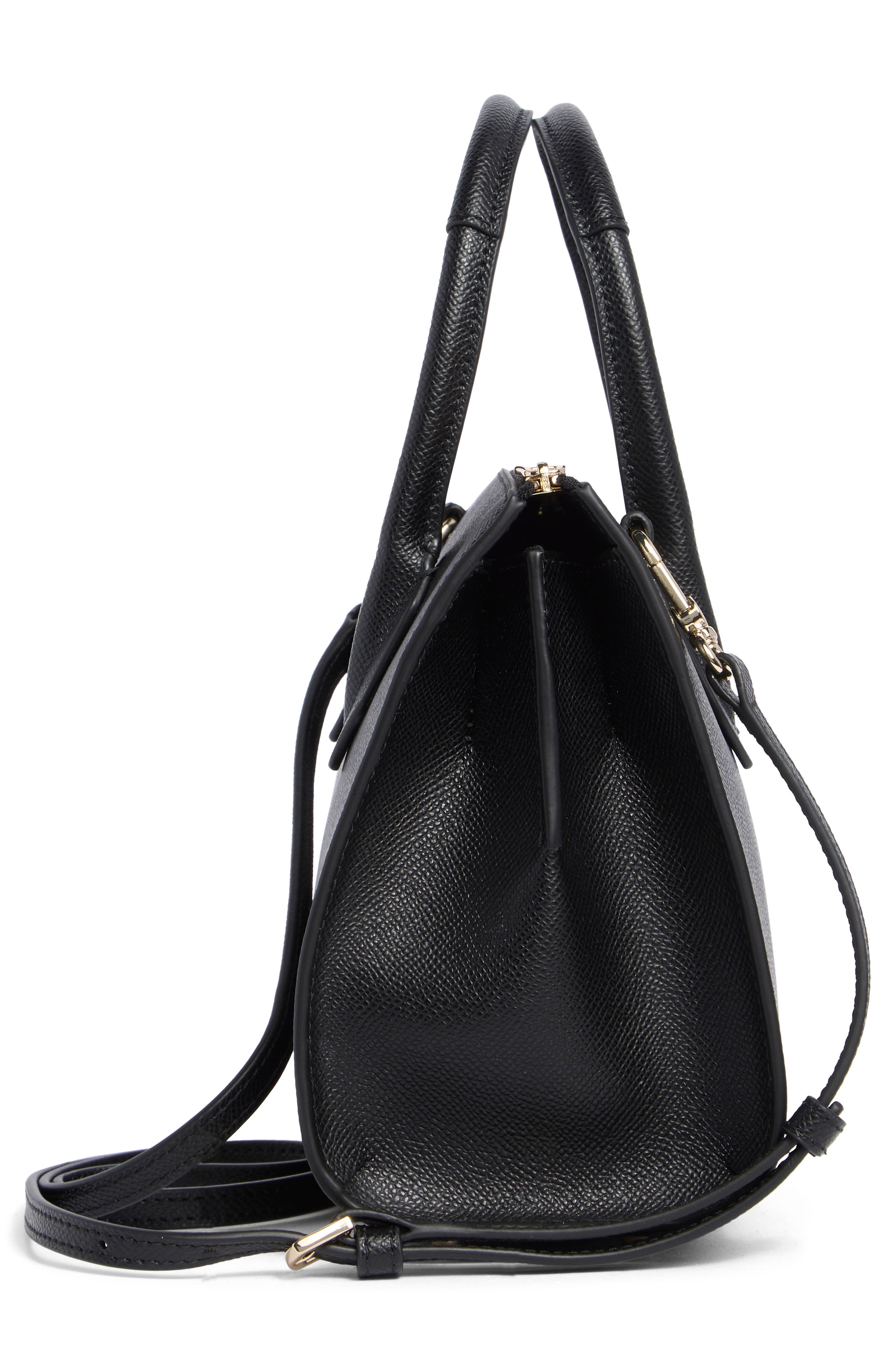 Furla Gardenia Satchel Bag, Alternate, color, Nero