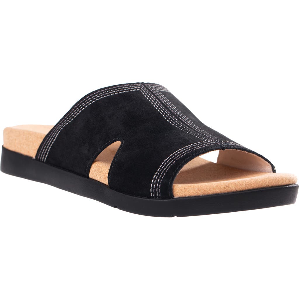Revitalign Palmetto Slide Sandal In Black