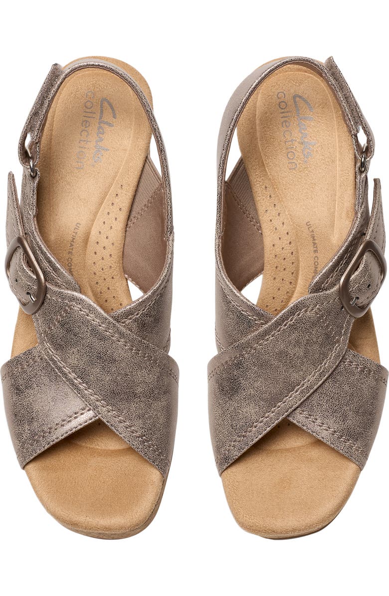 Clarks<sup>®</sup> Nerisa Pace Slingback Sandal, Alternate, color, Metallic