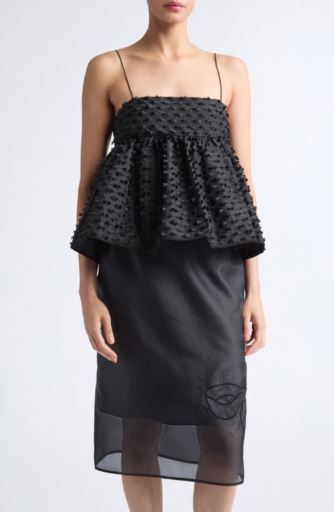 Babette Embroidered Jacquard Camisole Top