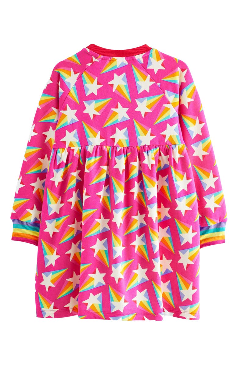 Little Bird Kids' Star Long Sleeve Sweatshirt Dress, Alternate, color, 