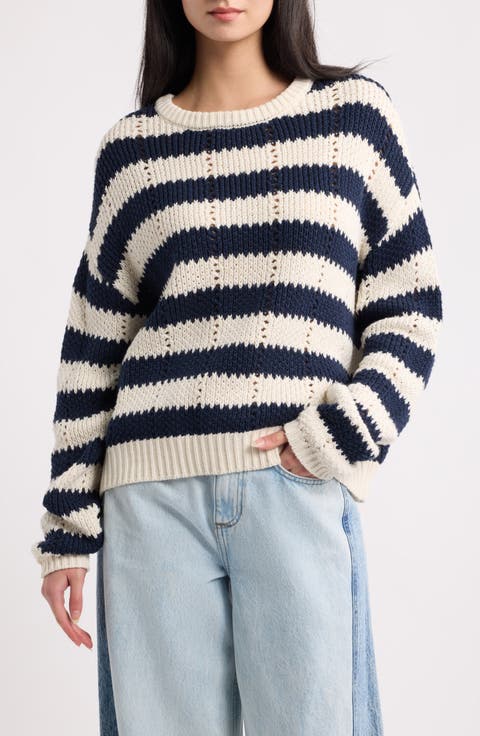 Befila Striped Crewneck Sweater