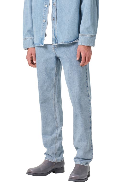 Agolde Waldon Relaxed Fit Straight Leg Jeans In Circuit Blue In Circuit