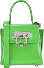 FERRAGAMO Gancio Leather Crossbody Bag