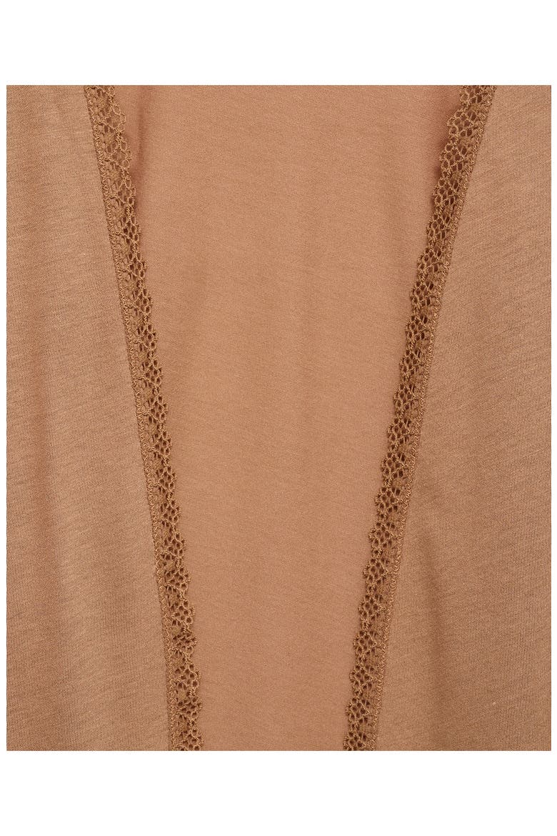 Cotton Blend Robe, Alternate, color, MEDIUM BROWN