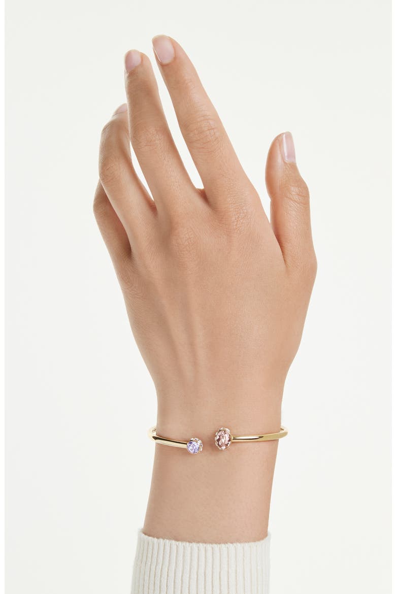 Chroma Open Bangle Bracelet, Alternate, color, GOLD/ MULTI