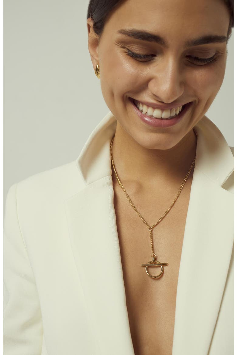 Origins Mini Necklace, Alternate, color, Gold