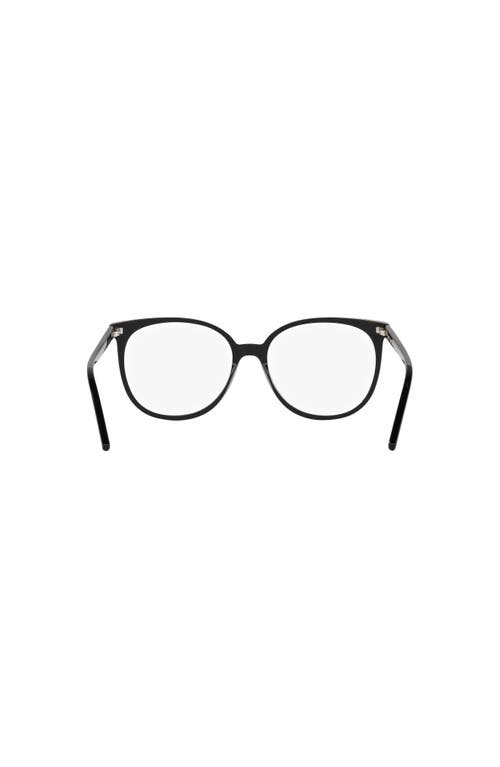 Saint Laurent 54mm Round Optical Glasses In Black