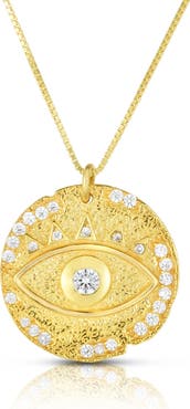 SPHERA MILANO Evil Eye Pendant Necklace