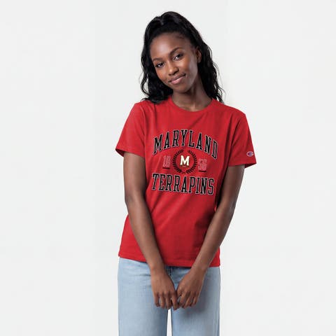 Women's Champion Red Maryland Terrapins Lifestyle T-Shirt