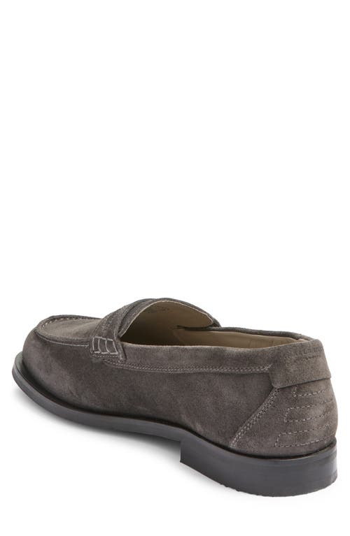 Allsaints Harmon Penny Loafer In Charcoal Grey