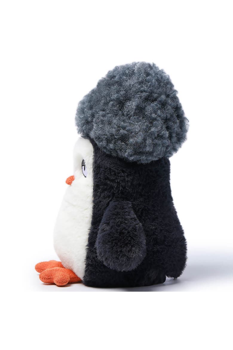 7 Inch Afro Hair Penguin Weighted Stuffed Animal, Alternate, color, Multicolored