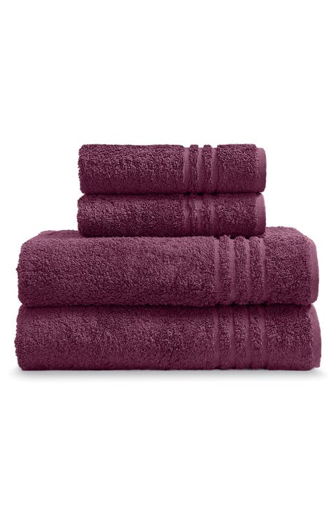 Solid Cotton 4-Piece Towel Set