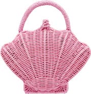 Nina Shelly Rattan Top Handle Bag