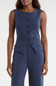 MPG Dreamweave Knit Button Front Vest