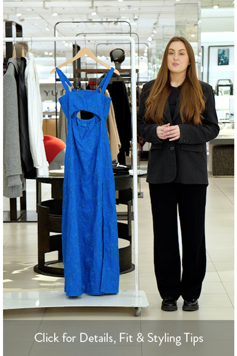 Poet Cutout Embroidered Cover-Up Dress video