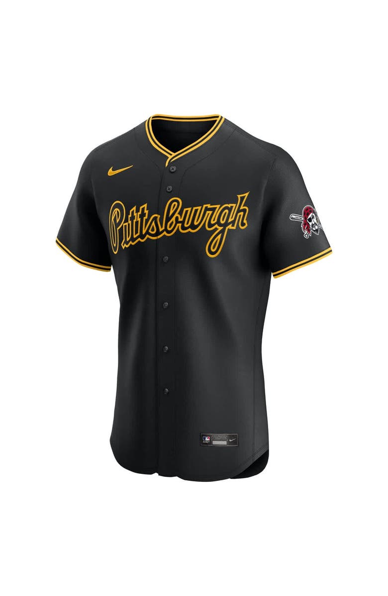 Nike Men's Nike Black Pittsburgh Pirates Alternate 2 Elite Jersey, Alternate, color, Black