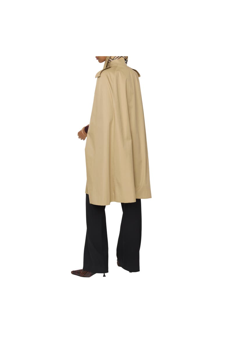 Gabardine Belmont Trench Cape, Alternate, color, Beige