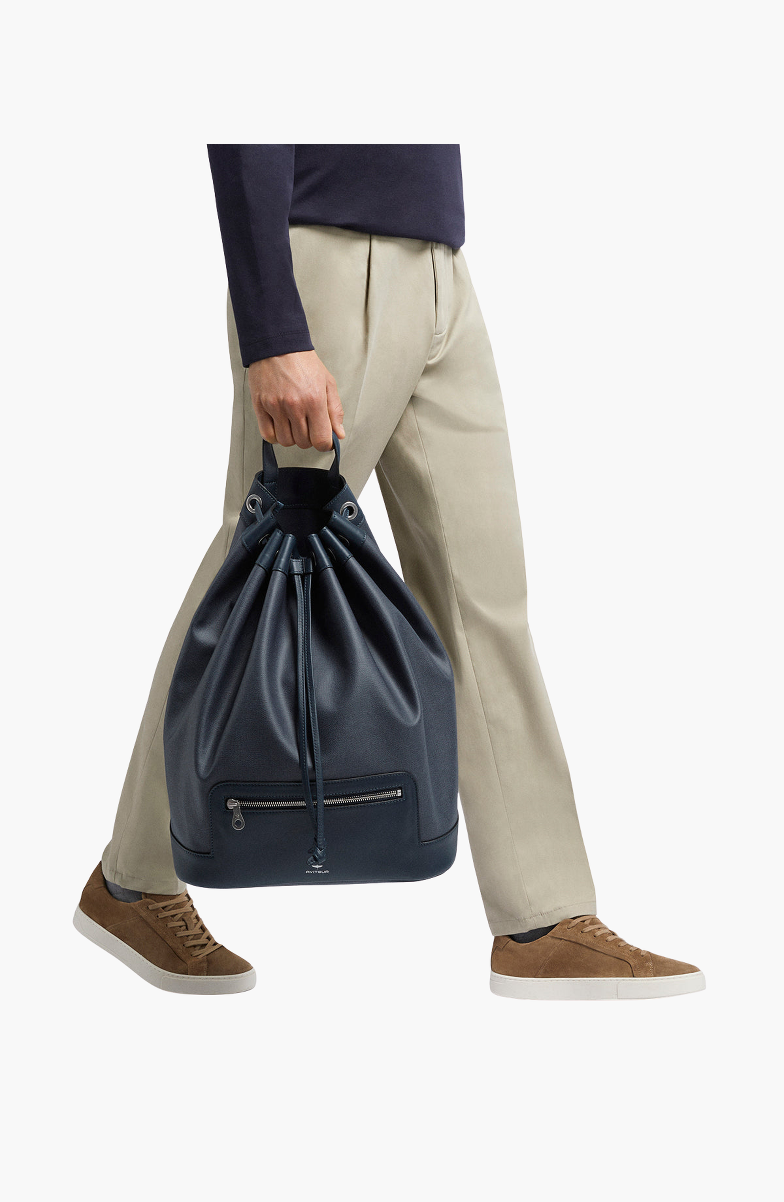 Aviteur Newport Shoulder Bag, Alternate, color, Blu Nautico