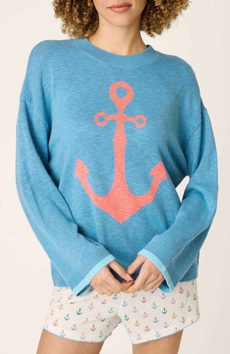 PJ Salvage Meet Me by the Sea Sweater, Main, color, 