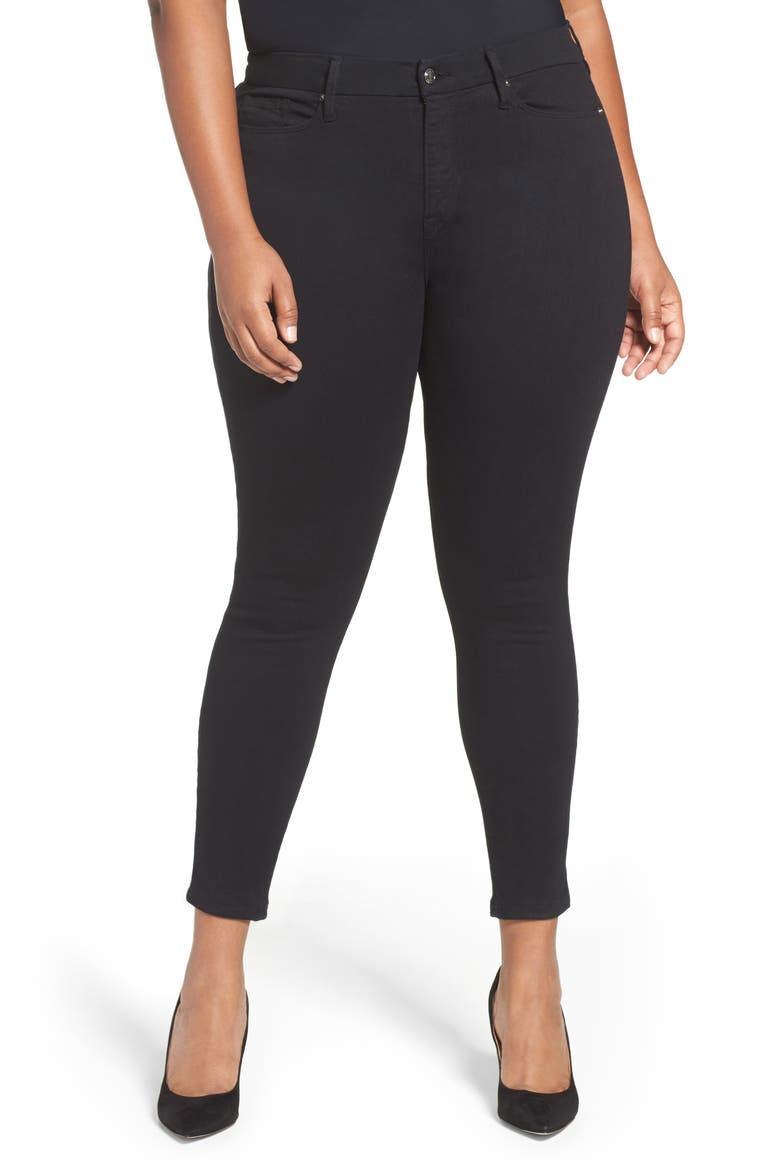 Good Legs High Rise Skinny Jeans, Alternate, color, BLACK
