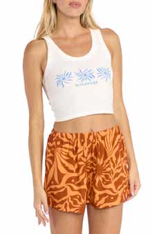Billabong Miles Away Crop Cotton Graphic Tank